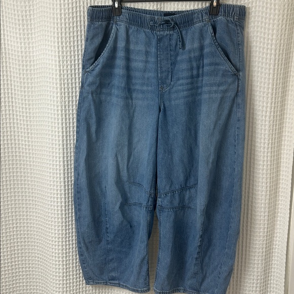 Gap Women’s Denim Pull-On Barrel Jeans XL - Picture 5 of 13